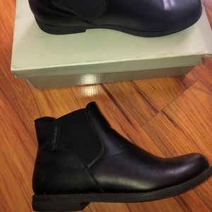 short black Chelsea booties
